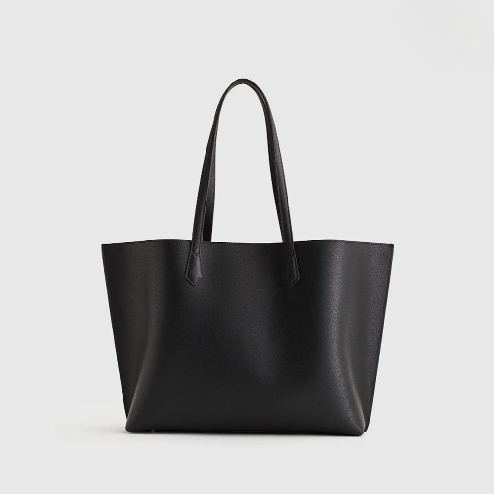 Quince Leather Triple Compartment Shopper Tote